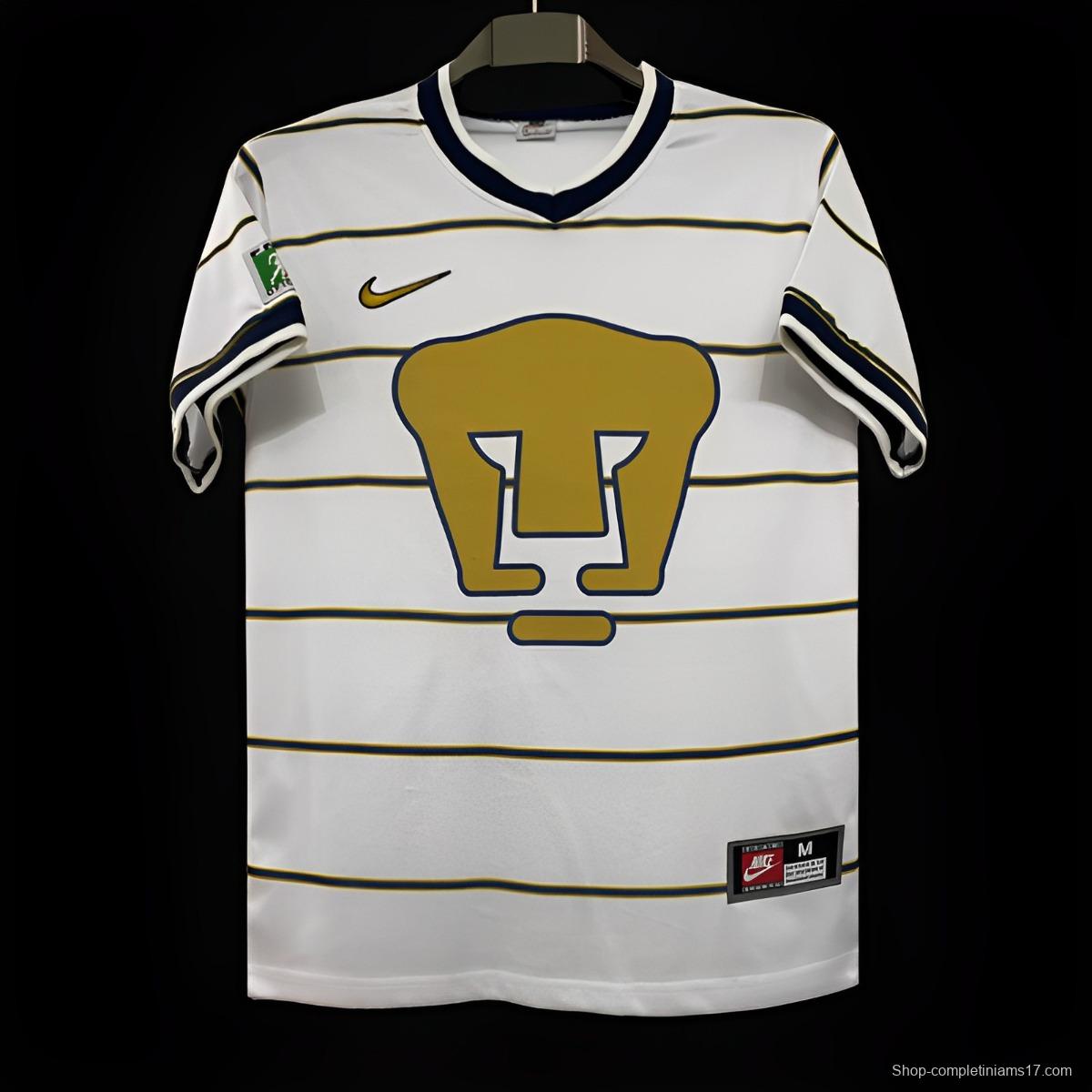 Retro 97/98 Pumas UNAM Away White Jersey