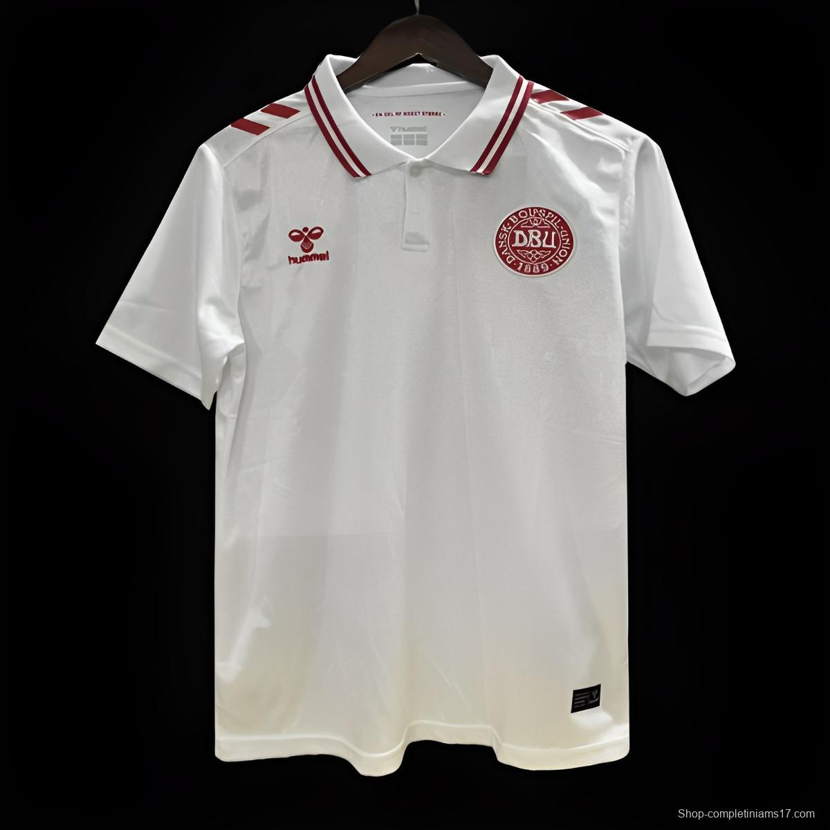 2024 Denmark Away White Jersey