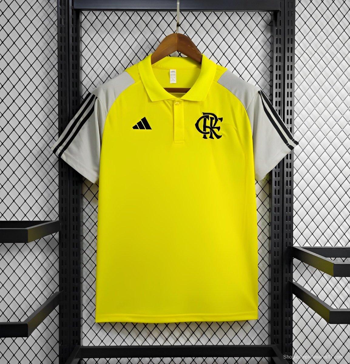 24/25 Flamengo Yellow Polo Jersey