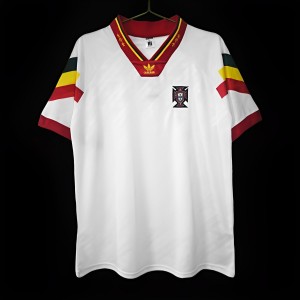 Retro 92/94 Portugal Away White Jersey