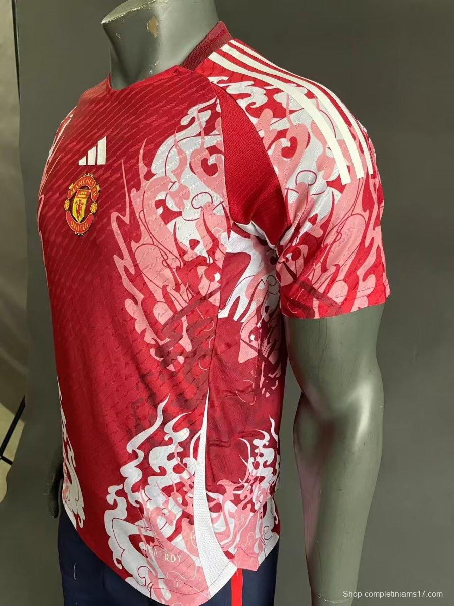 Player Version 23/24 Manchester United Red Pre-Match Jersey