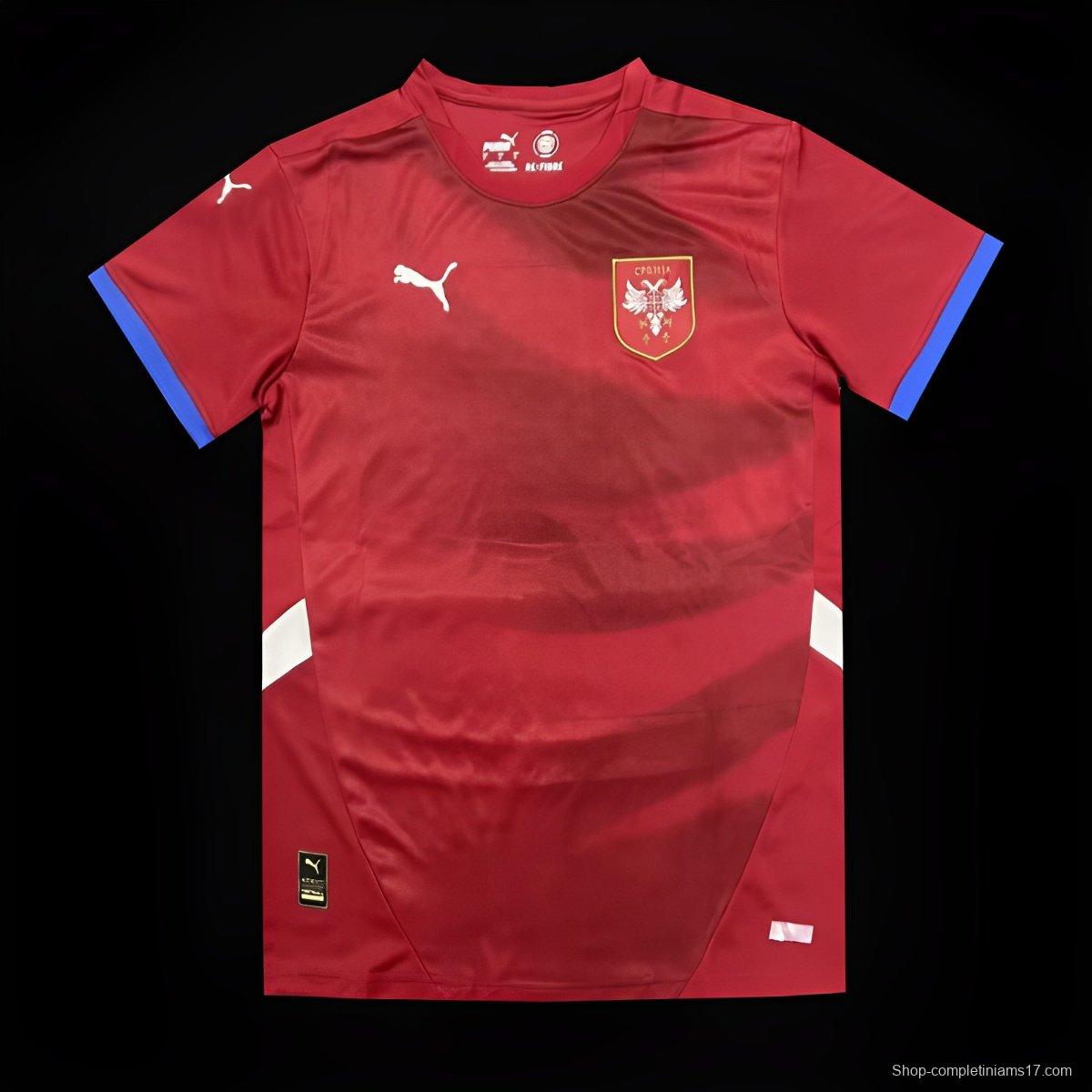 2024 Serbia Home Jersey