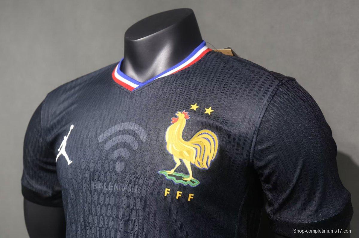 Player Version 2024 France x Balenciaga Navy Special Jersey