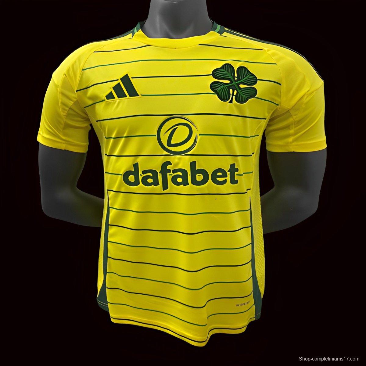 24/25 Celtic Away Yellow Jersey