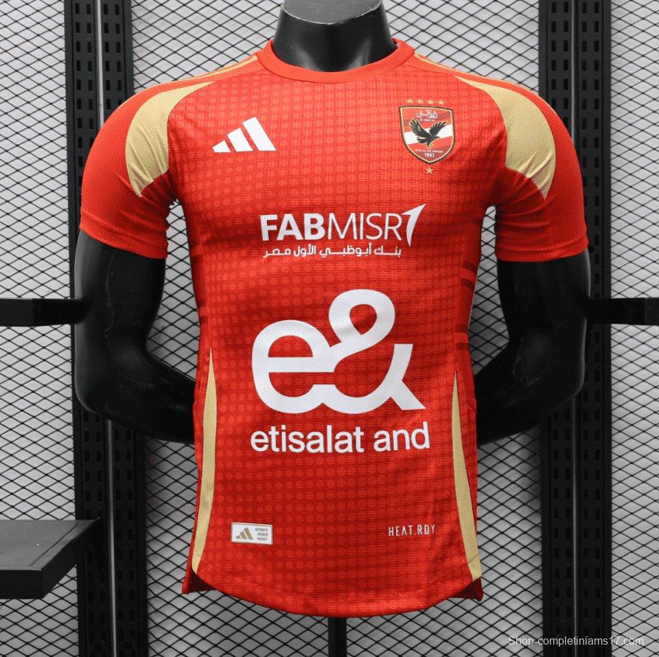 Player Version 24/25 Egypt Al Ahly Home Jersey