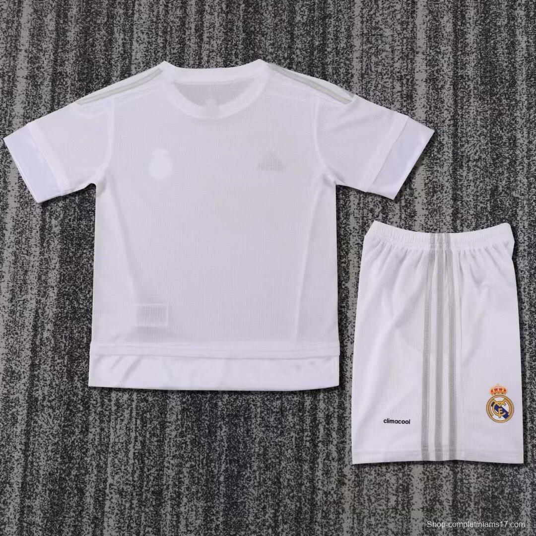 Retro Kids Real Madrid 15/16 Home Jersey