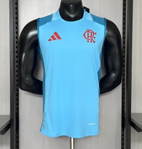 25/26 Flamengo Training Jersey Wear Light Blue Vest Jersey S-XXXXL