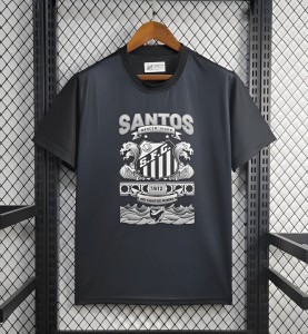 25/26 Santos Black Casual Jersey