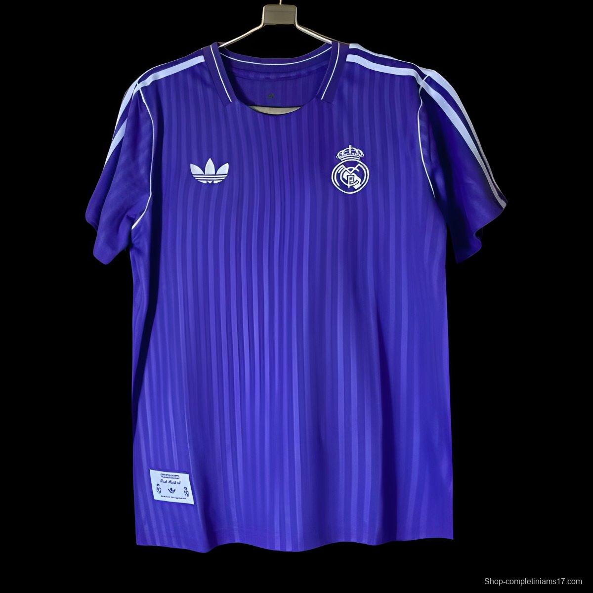 25/26 Real Madrid Adidas Original Purple Icon Jersey