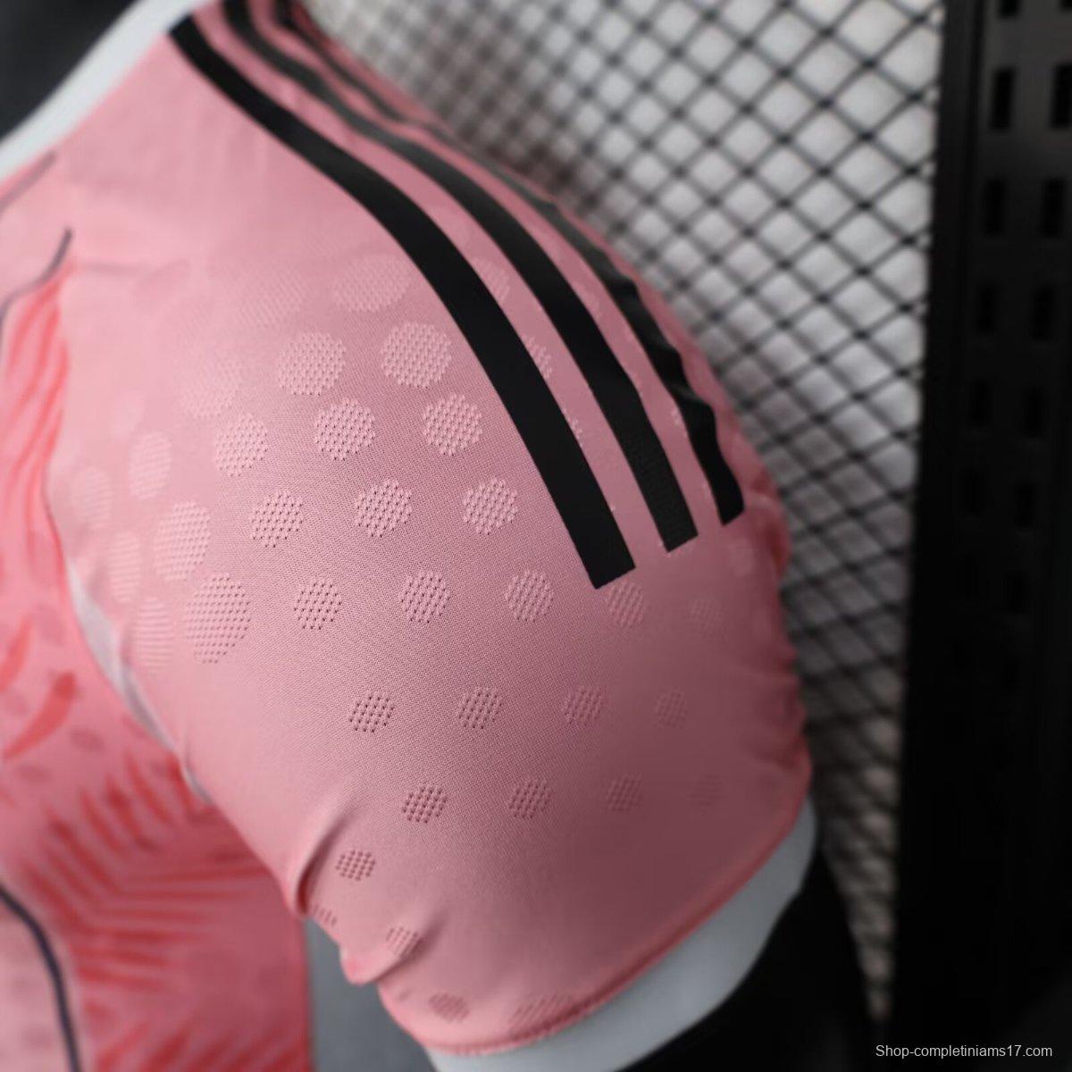 Player Version 25/26 Inter Miami CF Pink with Palm Leaf and Stripes Jersey