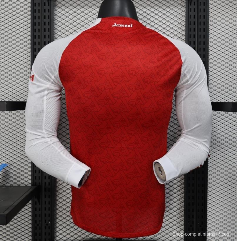 Player Version 25/26 Arsenal Home Long Sleeve Jersey