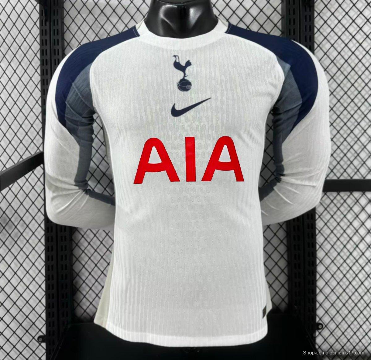 Player Version 25/26 Tottenham Hotspur Home Long Sleeve Jersey