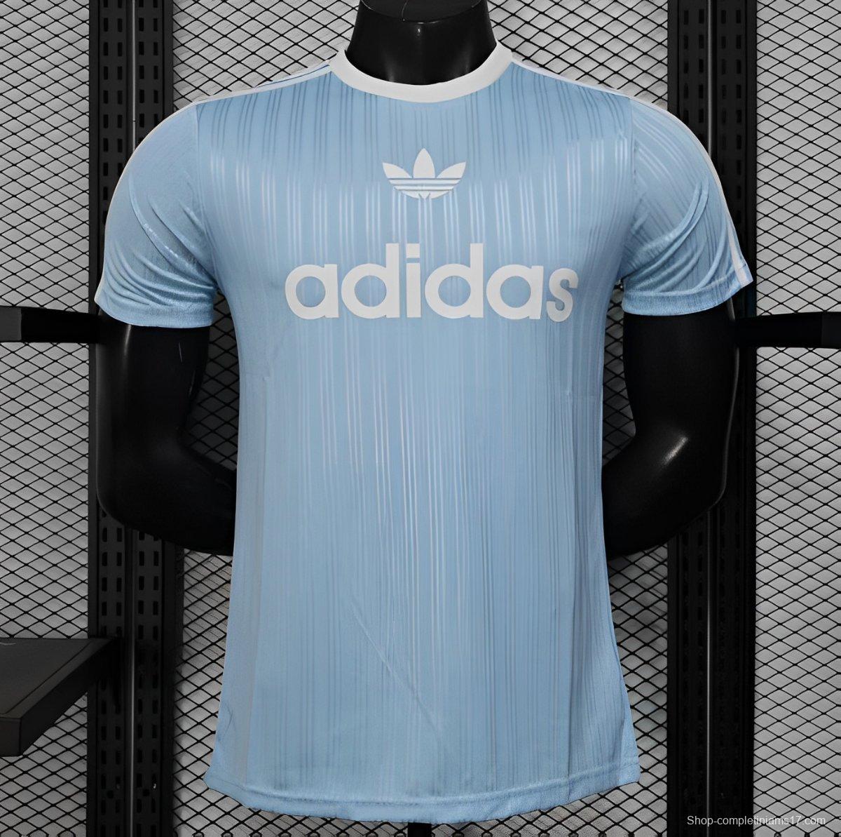 Player Version 2025 Adidas Original Light Blue T-Shirt