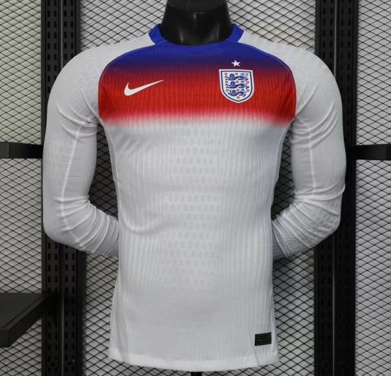 Player Version 2025 England Home Long Sleeve Jersey