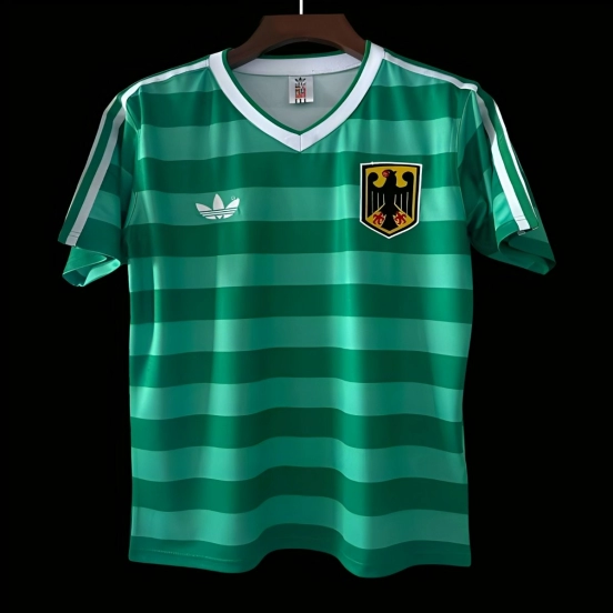 Retro 1984 Germany Away Green Jersey