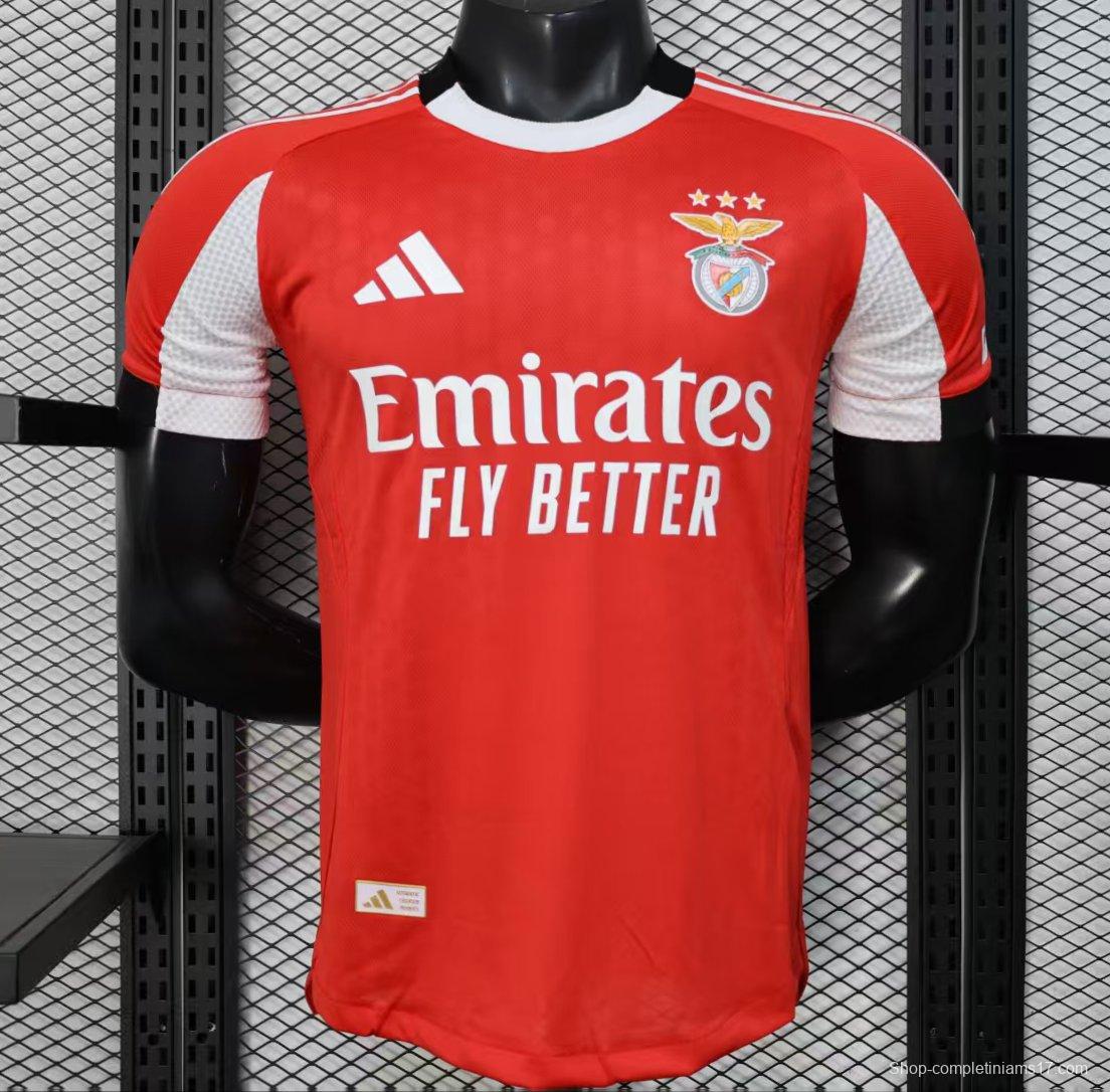 Player Version 25/26 Benfica Home Jersey