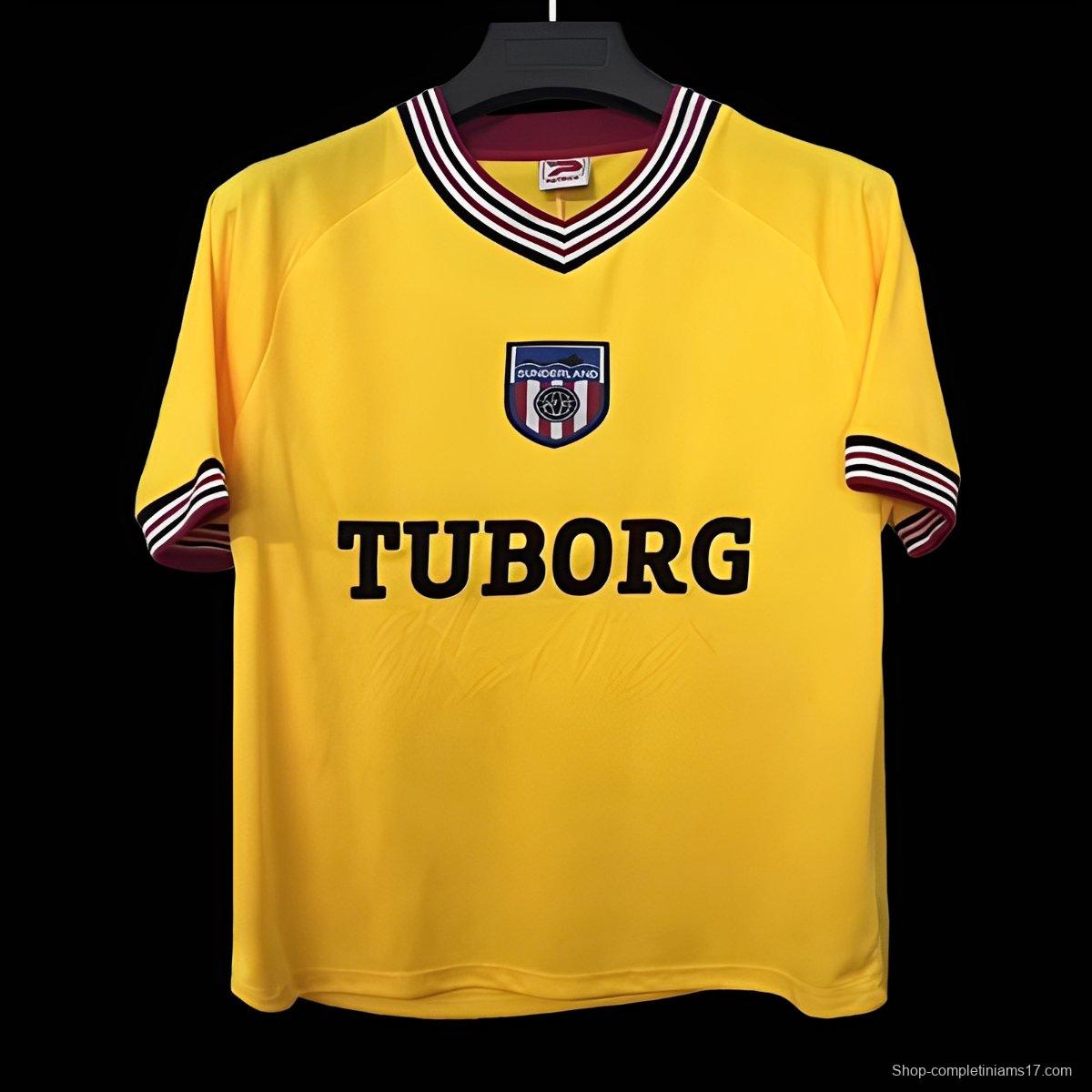 Retro 86/87 Sunderland Patrick Third Yellow Jersey