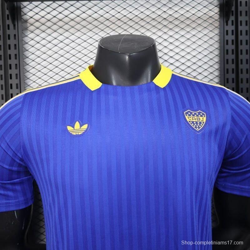 Player Version 25/26 Boca Juniors Adidas Original Terrace Icons Blue Jersey