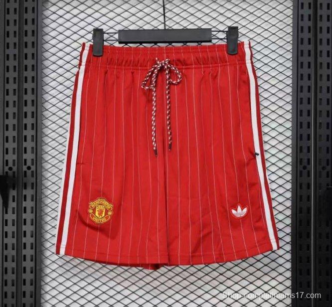 Player Version 25/26 Manchester United Red Adidas Original Shorts