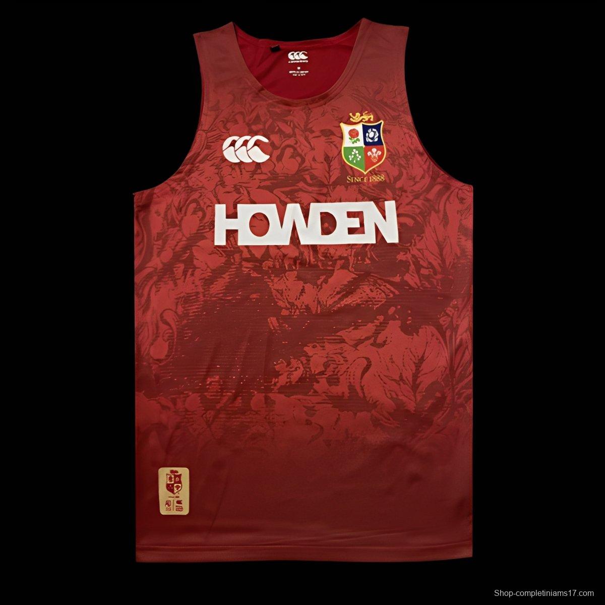 2025 British & Irish Lions Red with Pattern Singlet