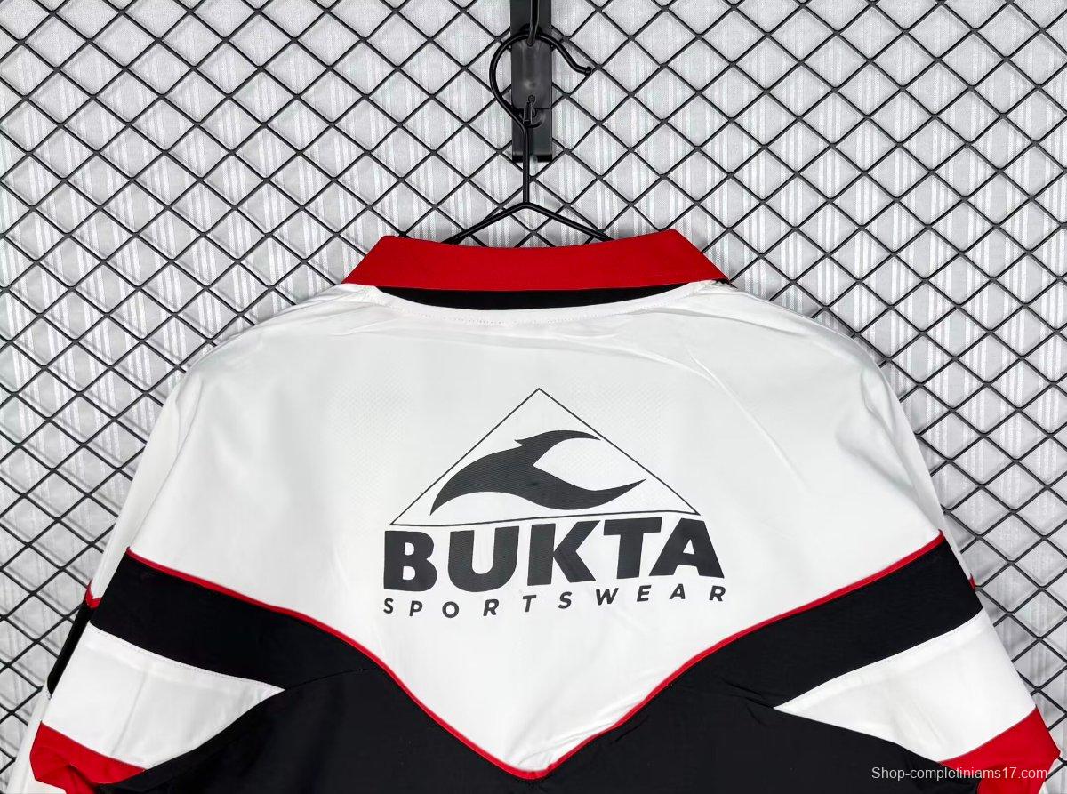 Retro 92/93 Sevilla White/Black/Red Windbreaker