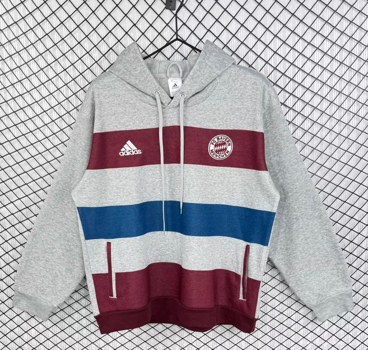 Retro 14/15 Bayern Munich Grey Hoodie