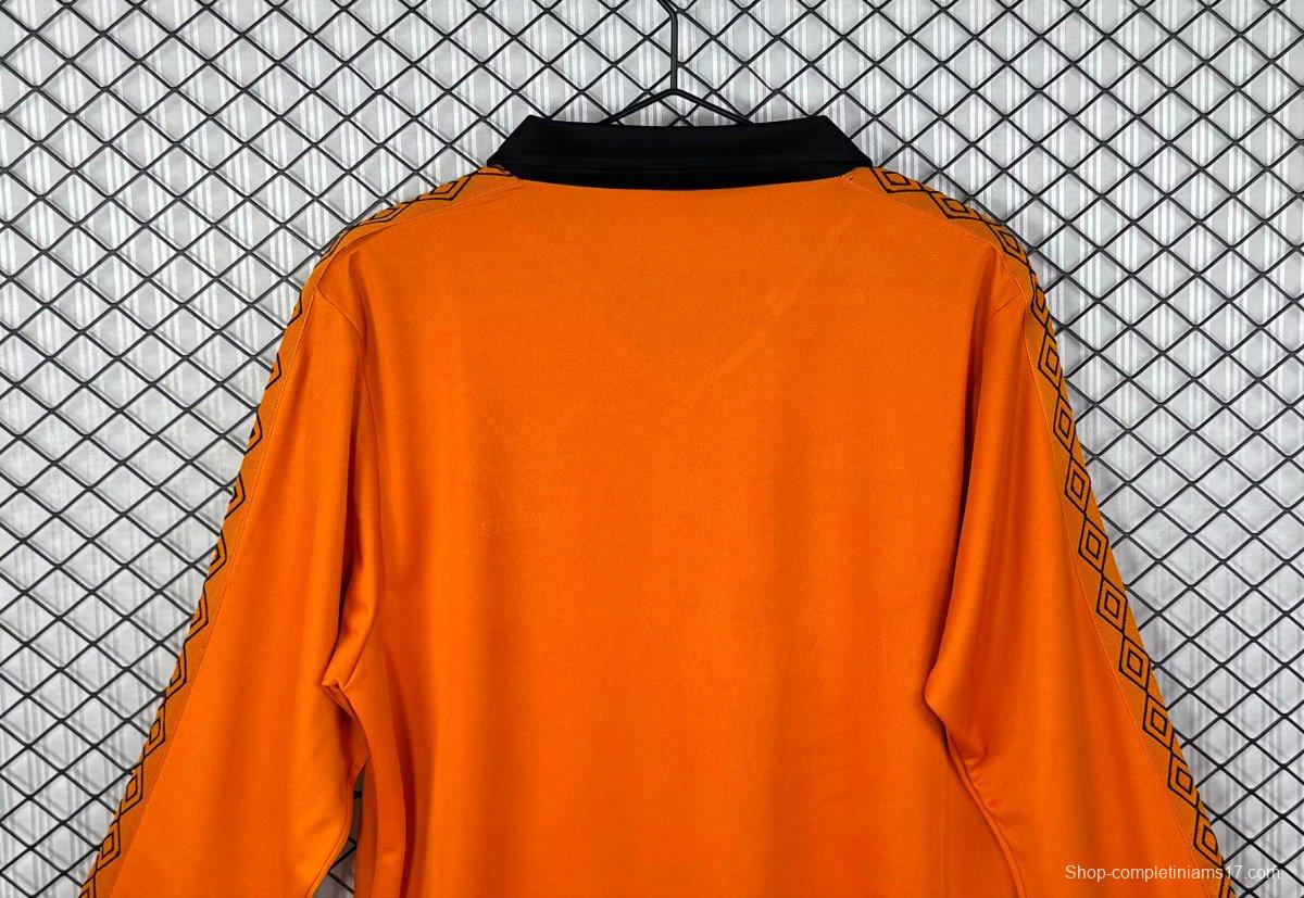 Retro 80/81 Wolverhampton Wanderers Home Long Sleeve Jersey