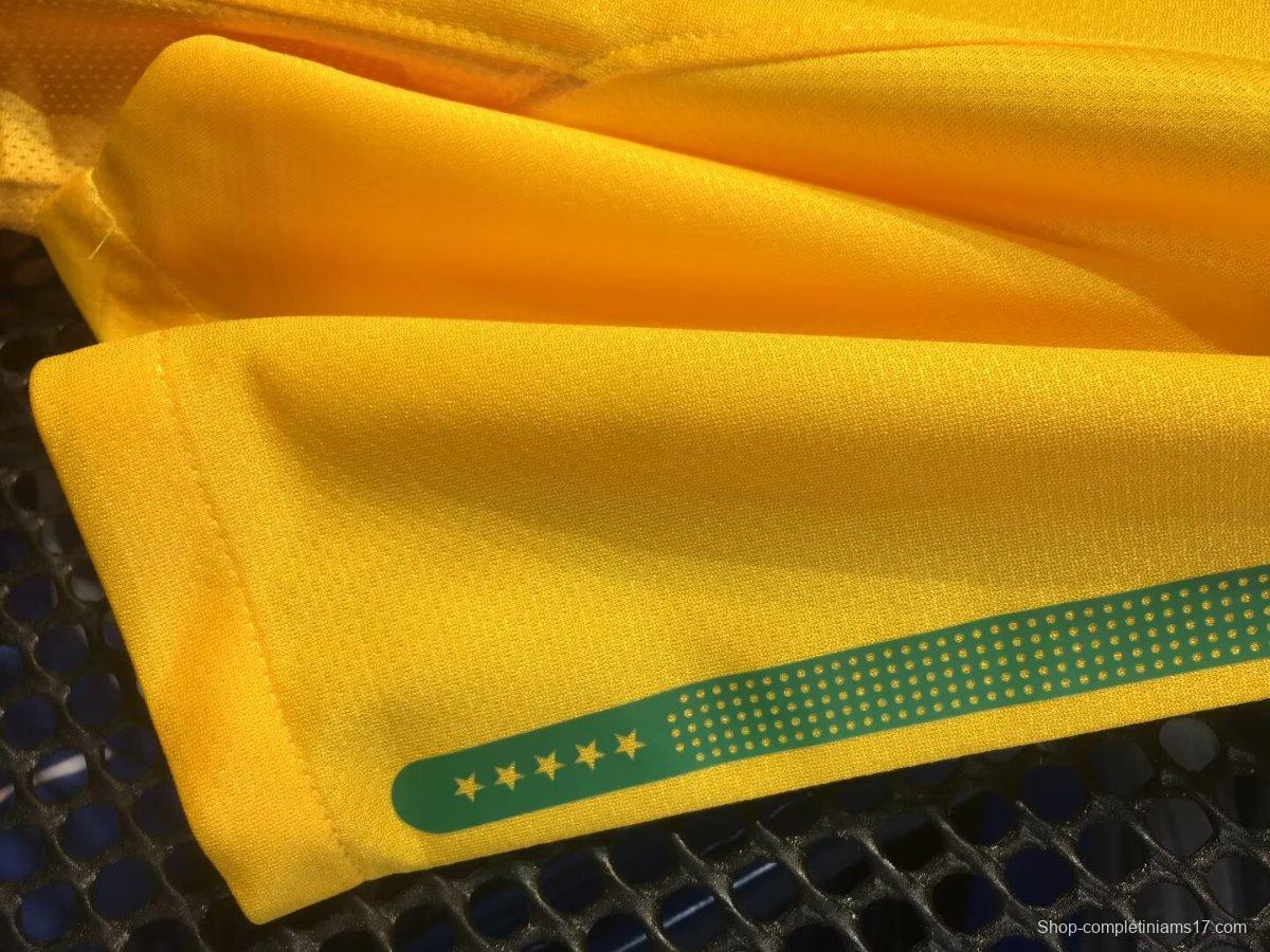 Retro 2010 Brazil Home Jersey