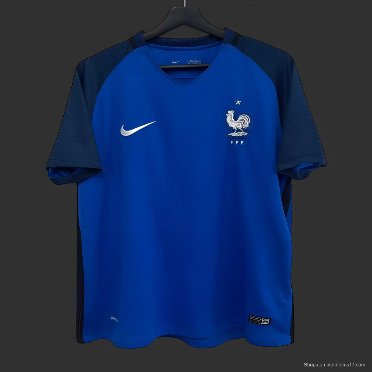Retro 2016 France Home Jersey
