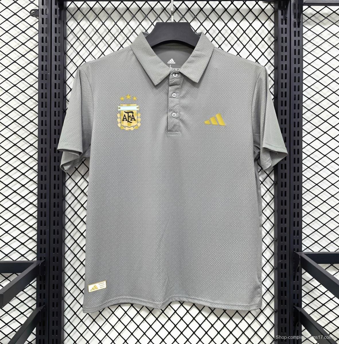 2026 Argentina Grey Polo Jersey