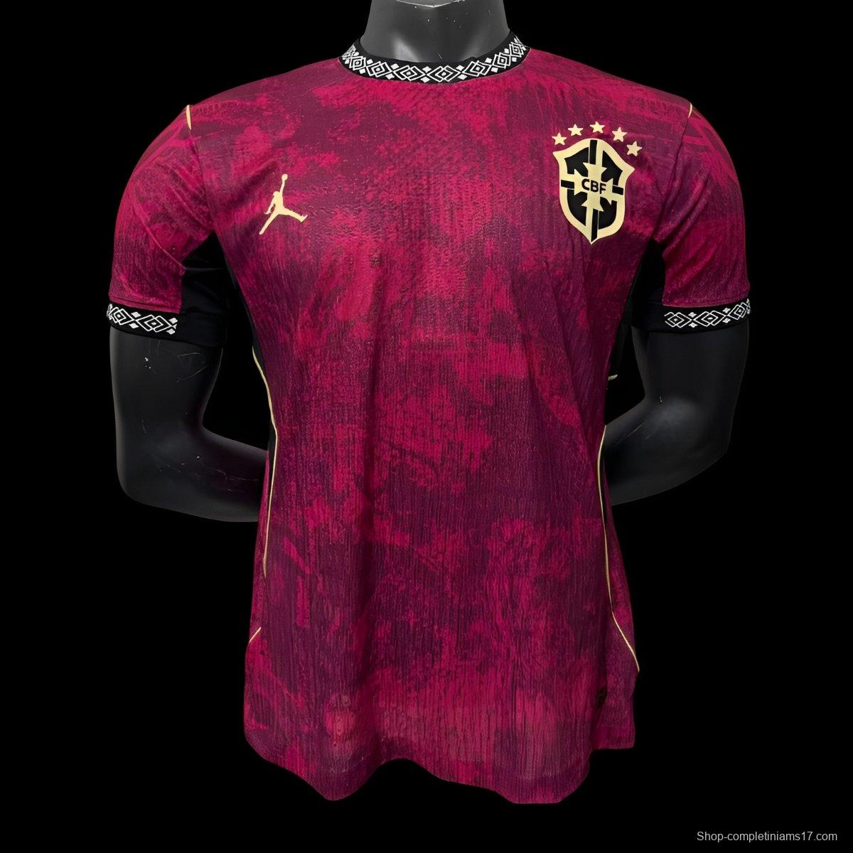 Player Version 2026 Brazil Third Wine Jersey