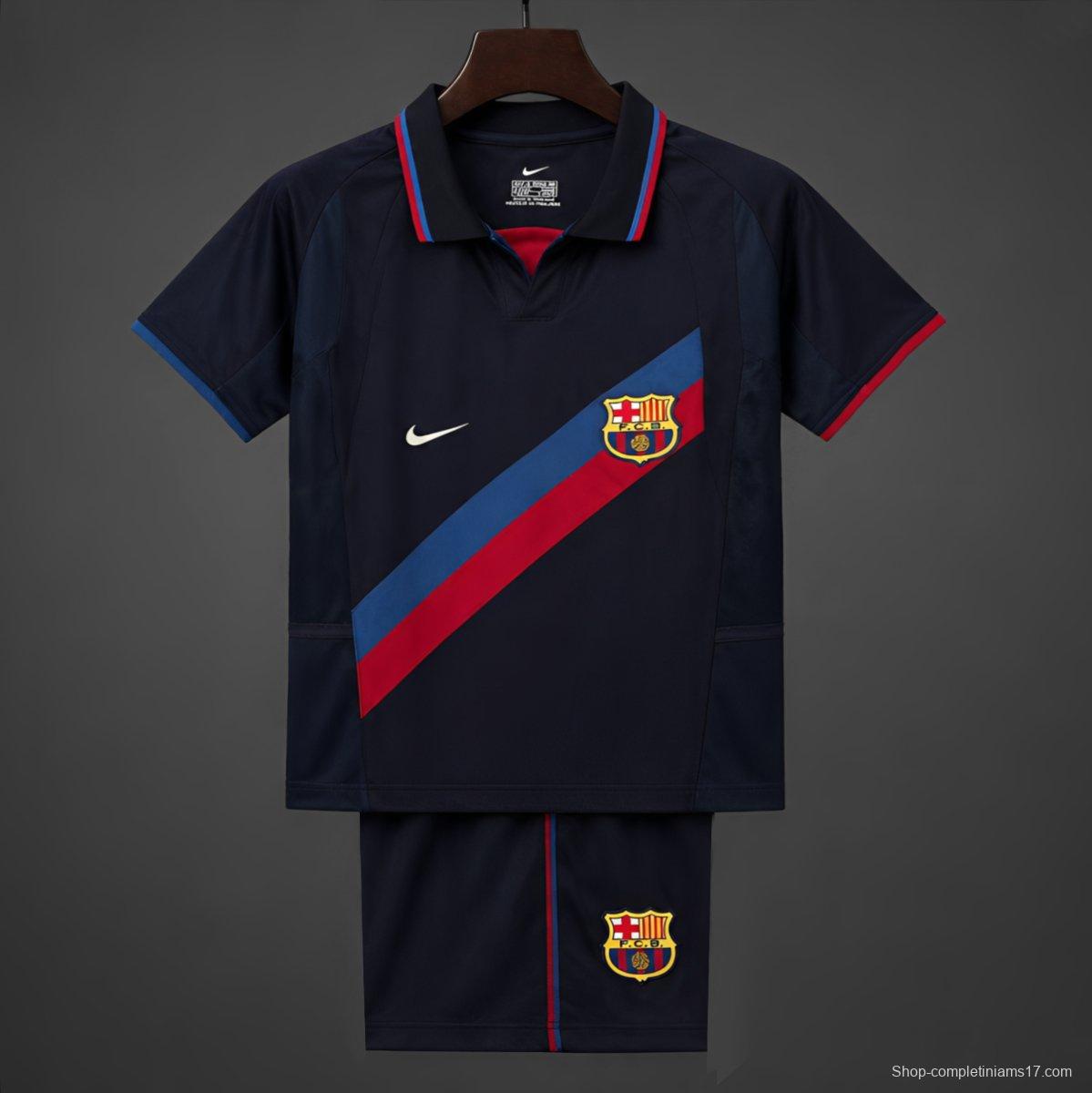 Retro 02/03 Kids Barcelona Third Jersey