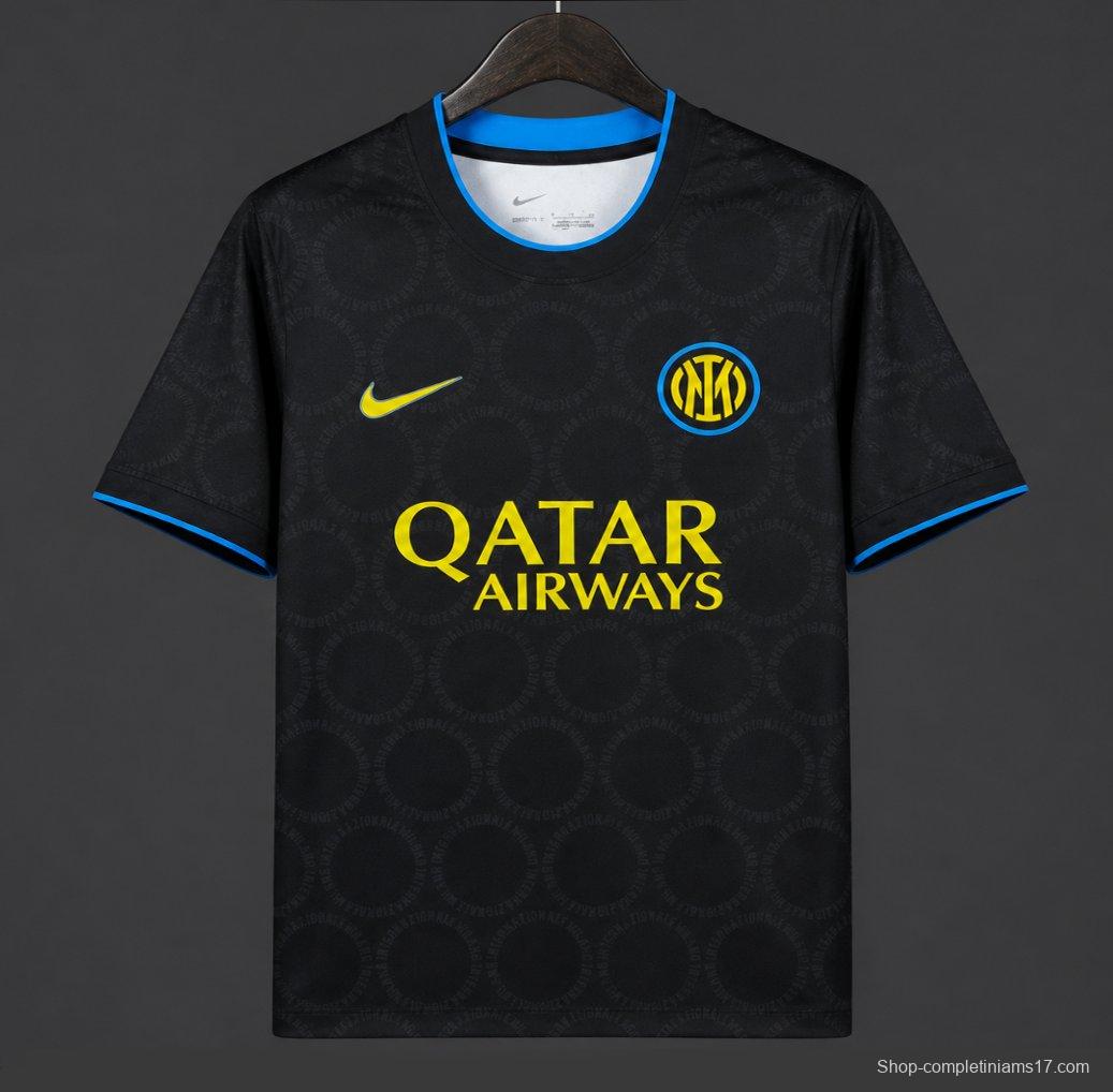 26/27 Inter Milan Academy Pro Pre-Match  Black/Yellow Jersey
