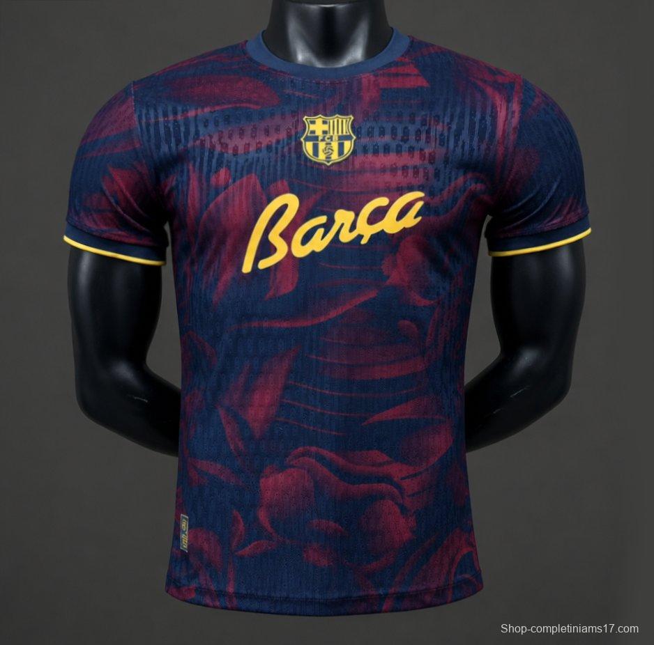 Player Version 26/27 Barcelona Special Abstract Red & Blue "Barça" Script Jersey