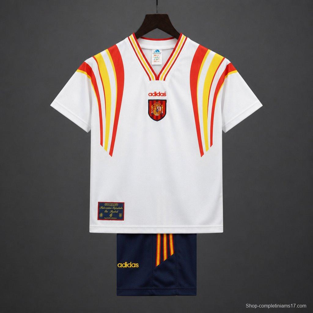 Retro Kids 1996  Spain Third WhiteJersey