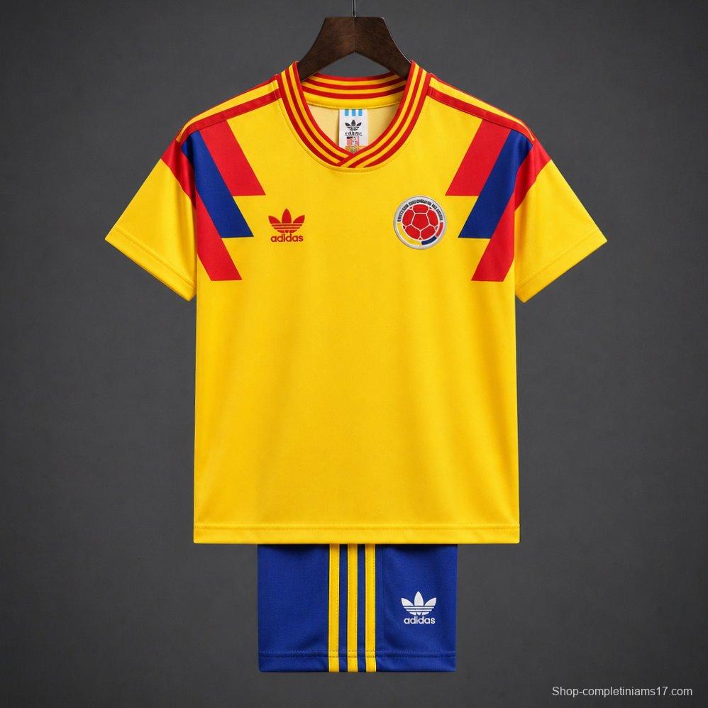 Retro Kids 1990 Colombia Home Jersey