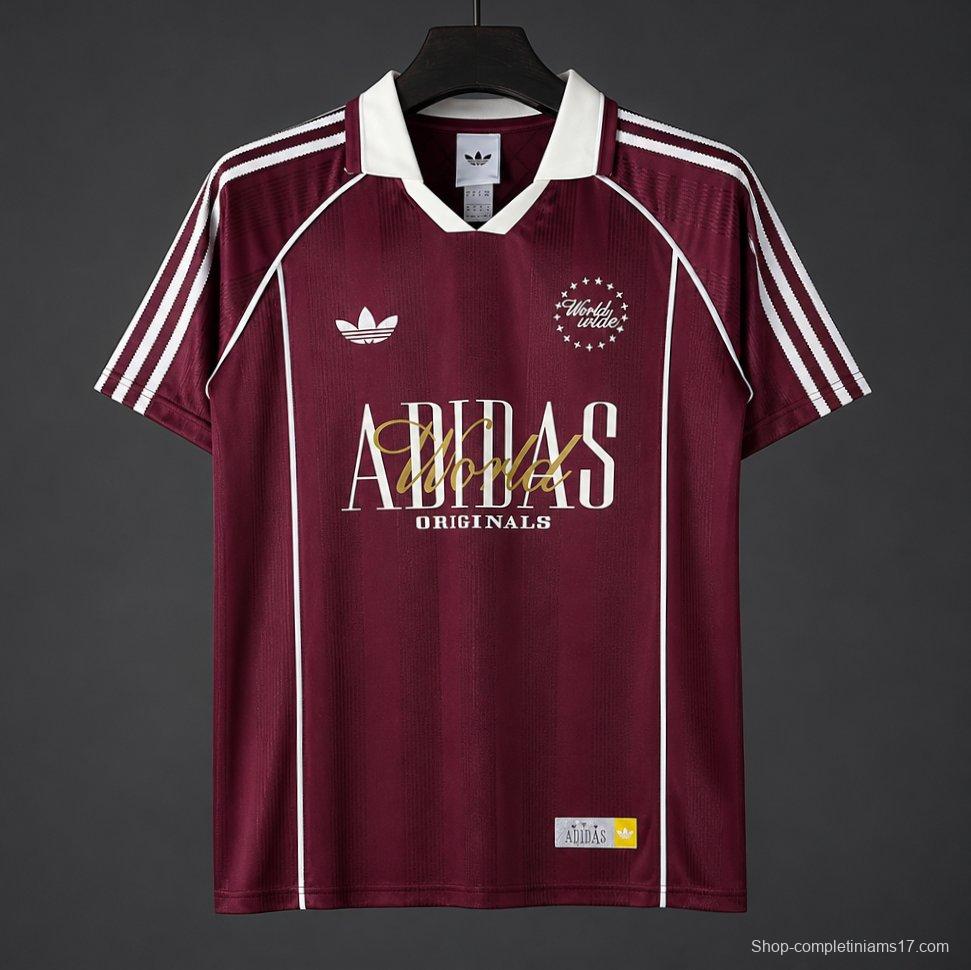 2026 Adidas Originals Worldwide Burgundy Jersey