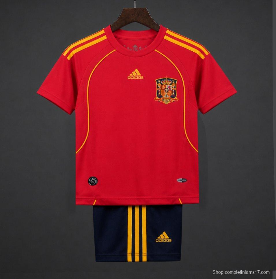 Retro Kids 2008 Spain Home Jersey