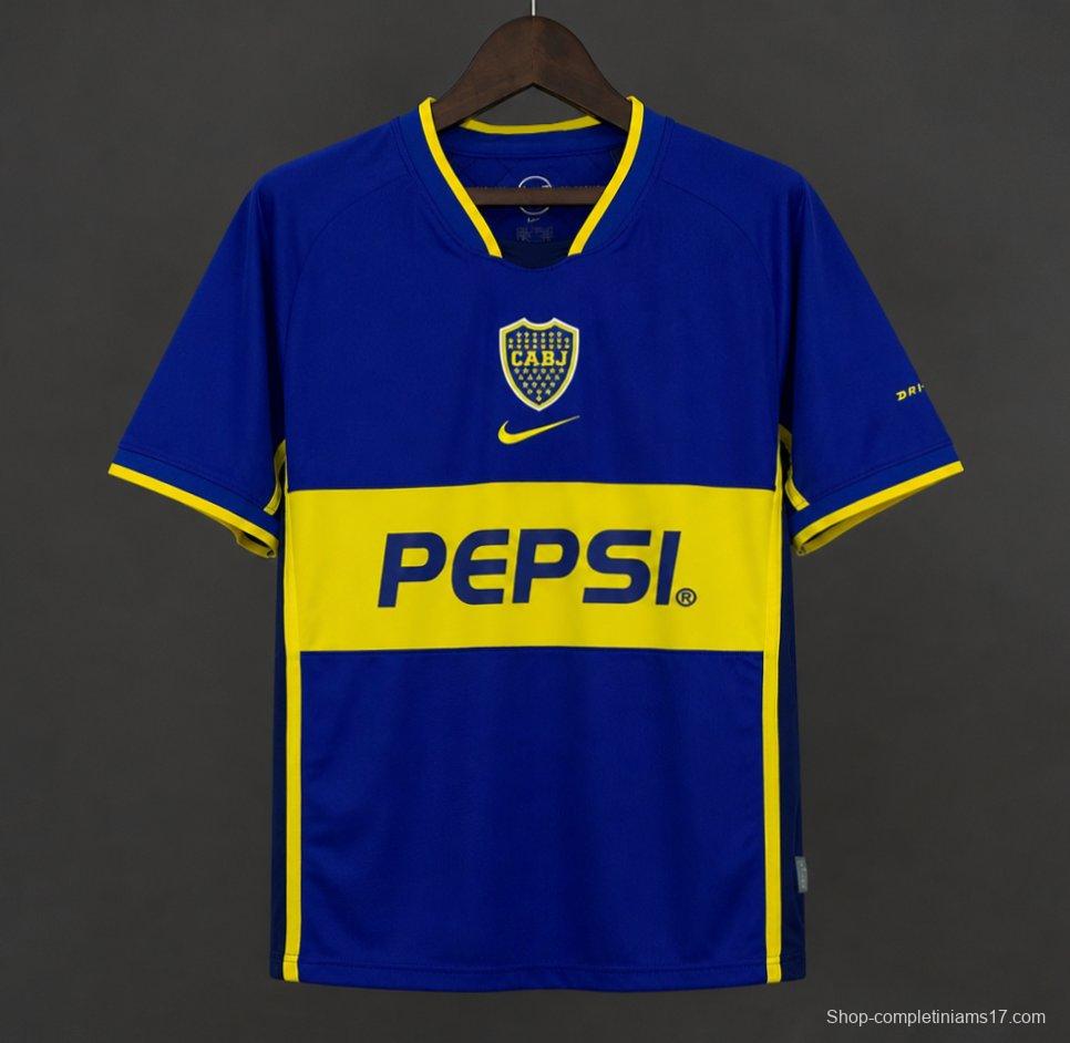 02/03 Retro Boca Juniors Home Jersey