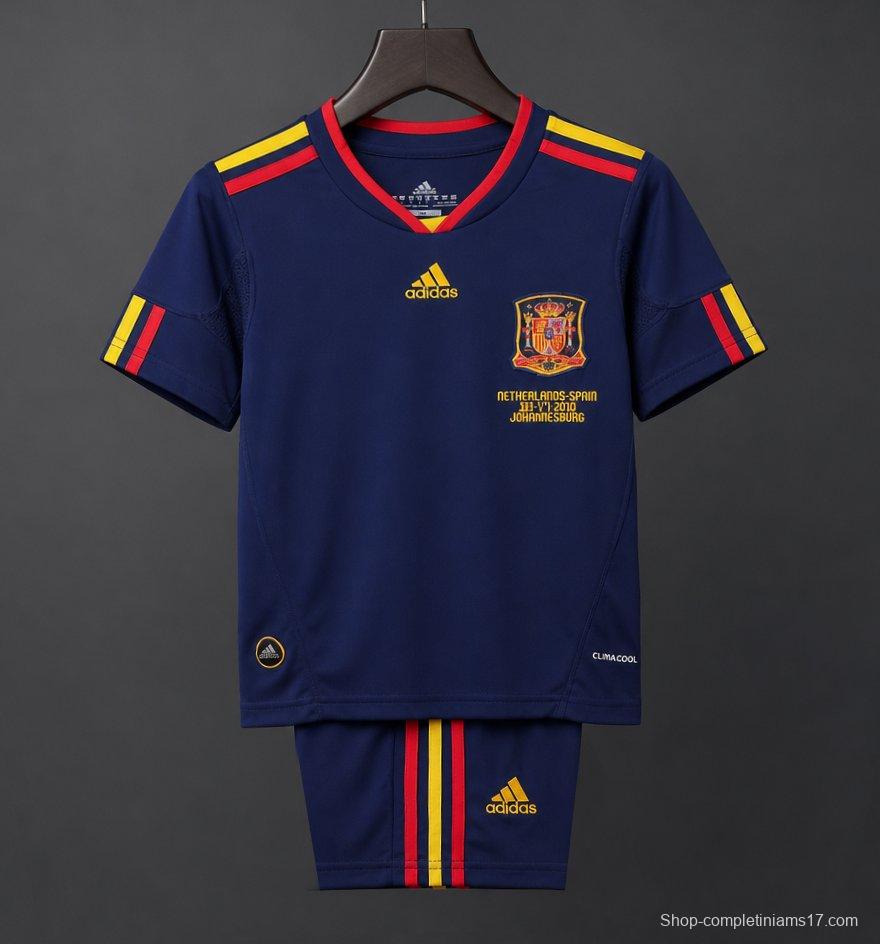 Retro Kids 2010 Spain Away Jersey