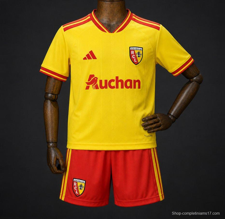 2026/27 RC Lens Yellow with Red Stripe Home Jersey