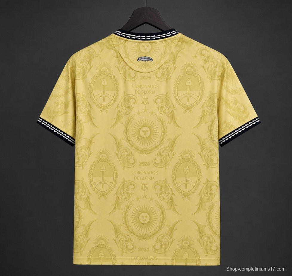 2026 Argentina Commemorative Gold  Jersey