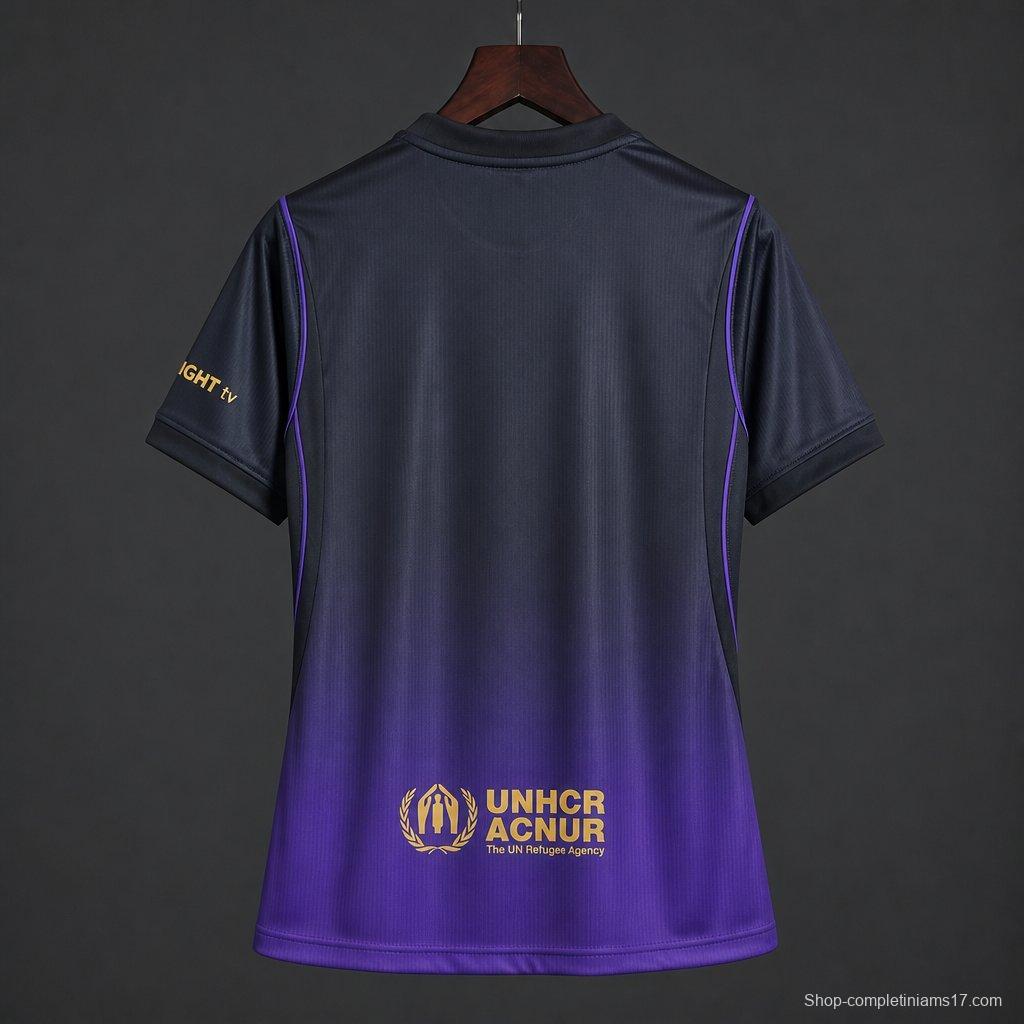 26/27 Women  Barcelona Away  Purple Jersey