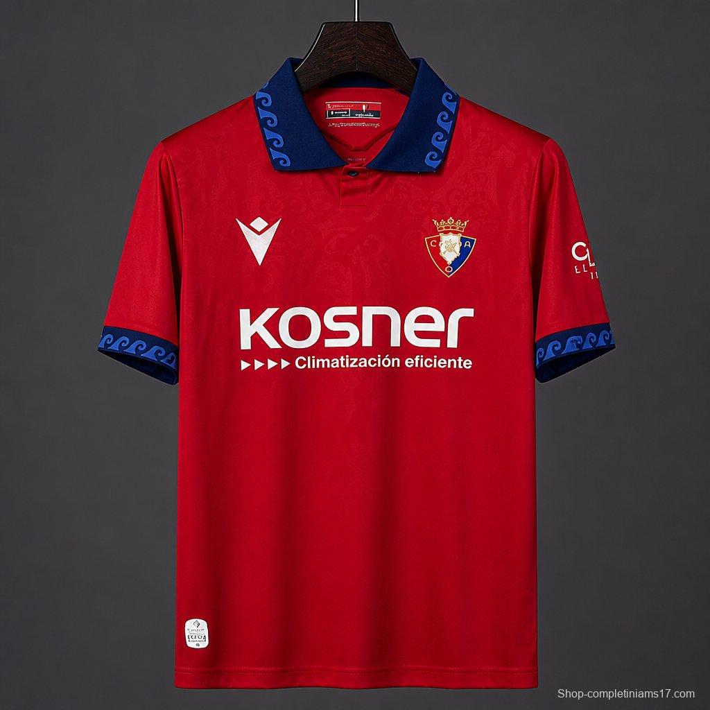 26/27 CA Osa home Red  jersey
