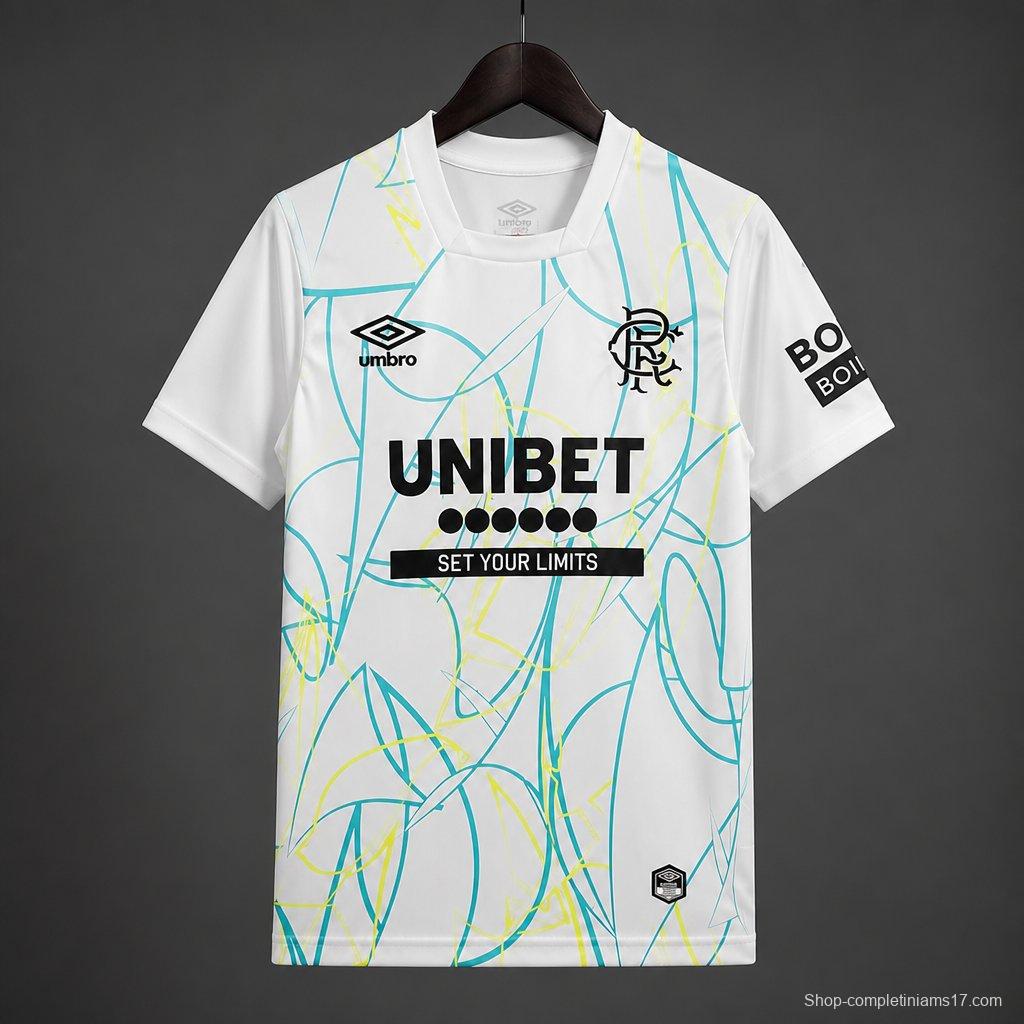 26/27 Glasgow Rangers Away Goalkeeper White Jersey