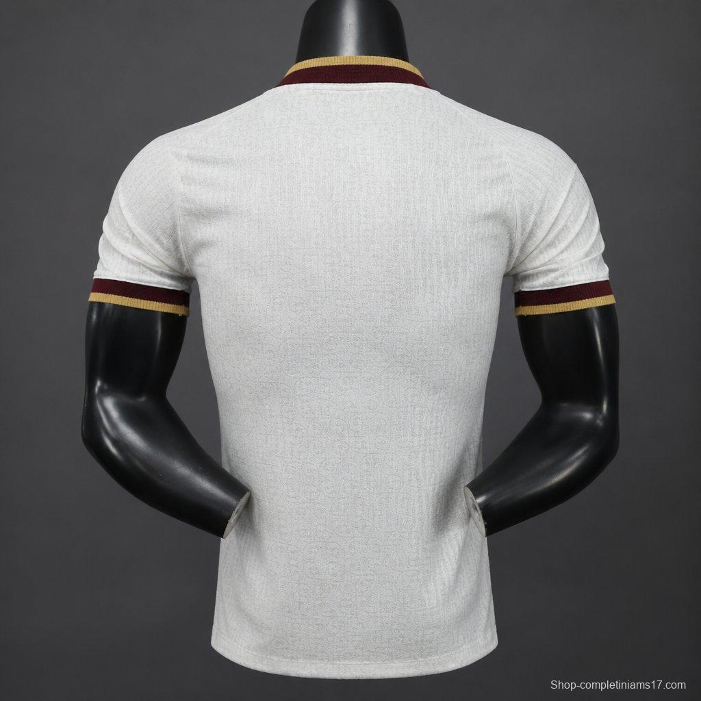 2 Star Player Version 2026 Spain Away White Jersey With Champion Patch