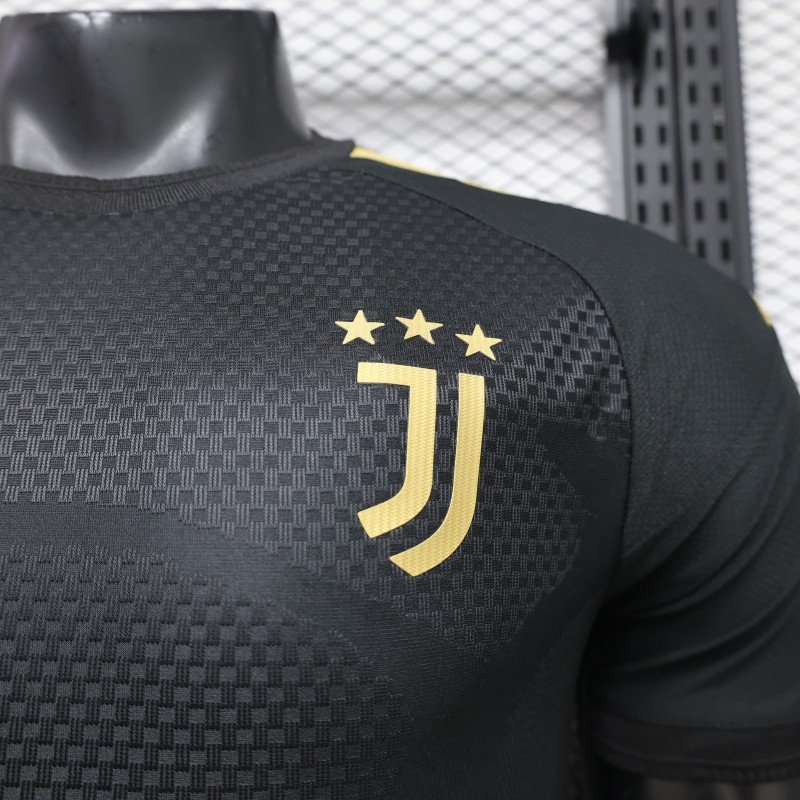 Player Version 26/27 Juventus Black & Gold with Flame Pattern Special Edition Jersey