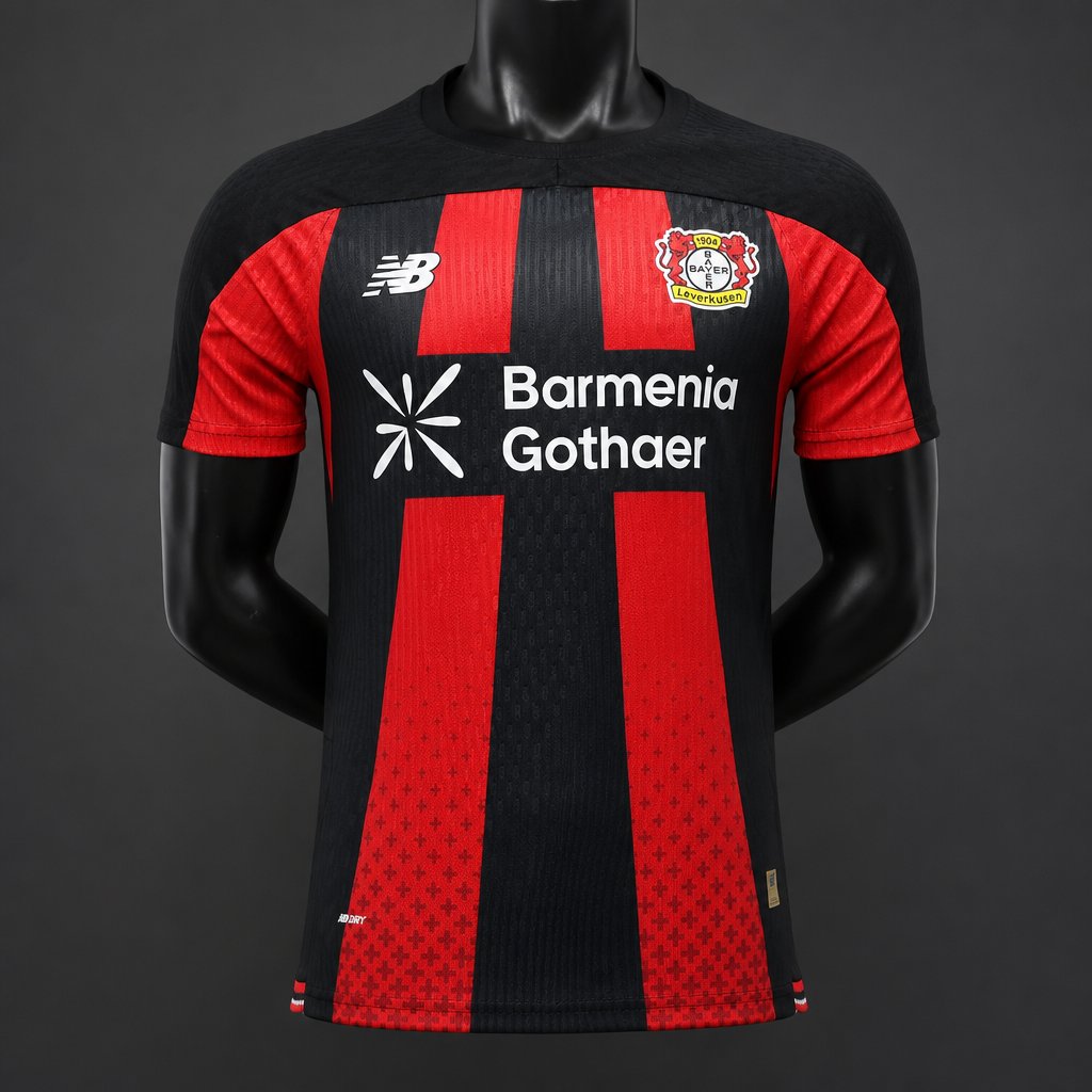 Player Version 26/27 Bayer Leverkusen Home Black Red Jersey