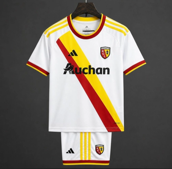 26/27 Kids RC Lens Third  White Kits Jersey