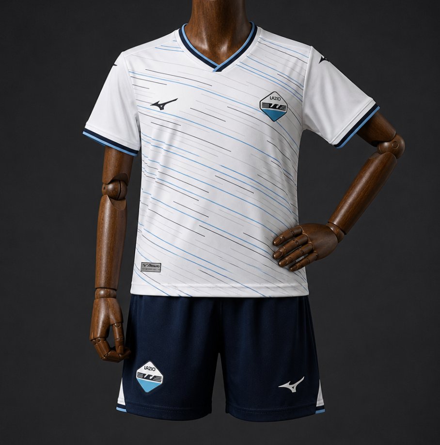 26/27 Kids SS Lazio Away White Jersey